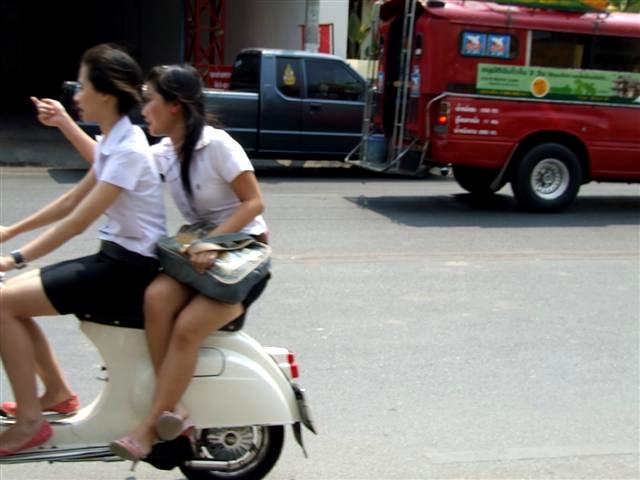 A more relaxed attitude to occupying the pillion seat