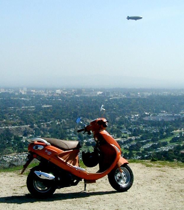 I'd rather be scootering than at the Rose Bowl game