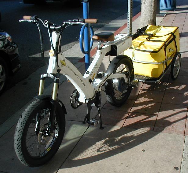 Scooter with cargo trailer